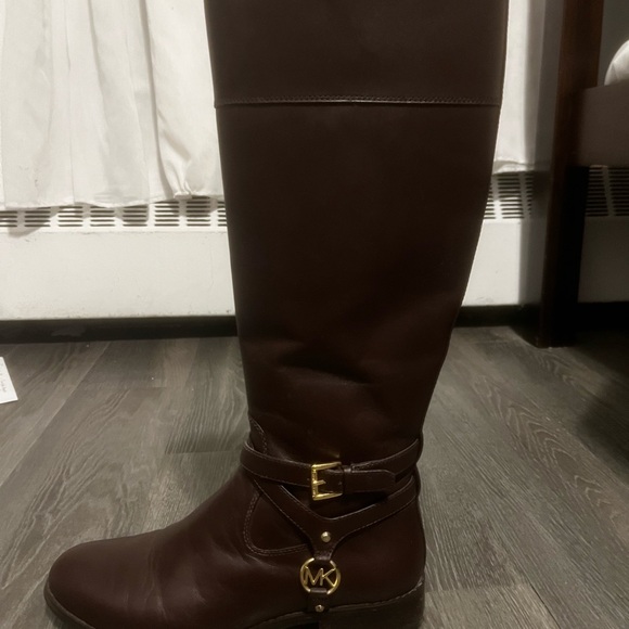 Michael kors boots deep brown worn 4x - Picture 6 of 7